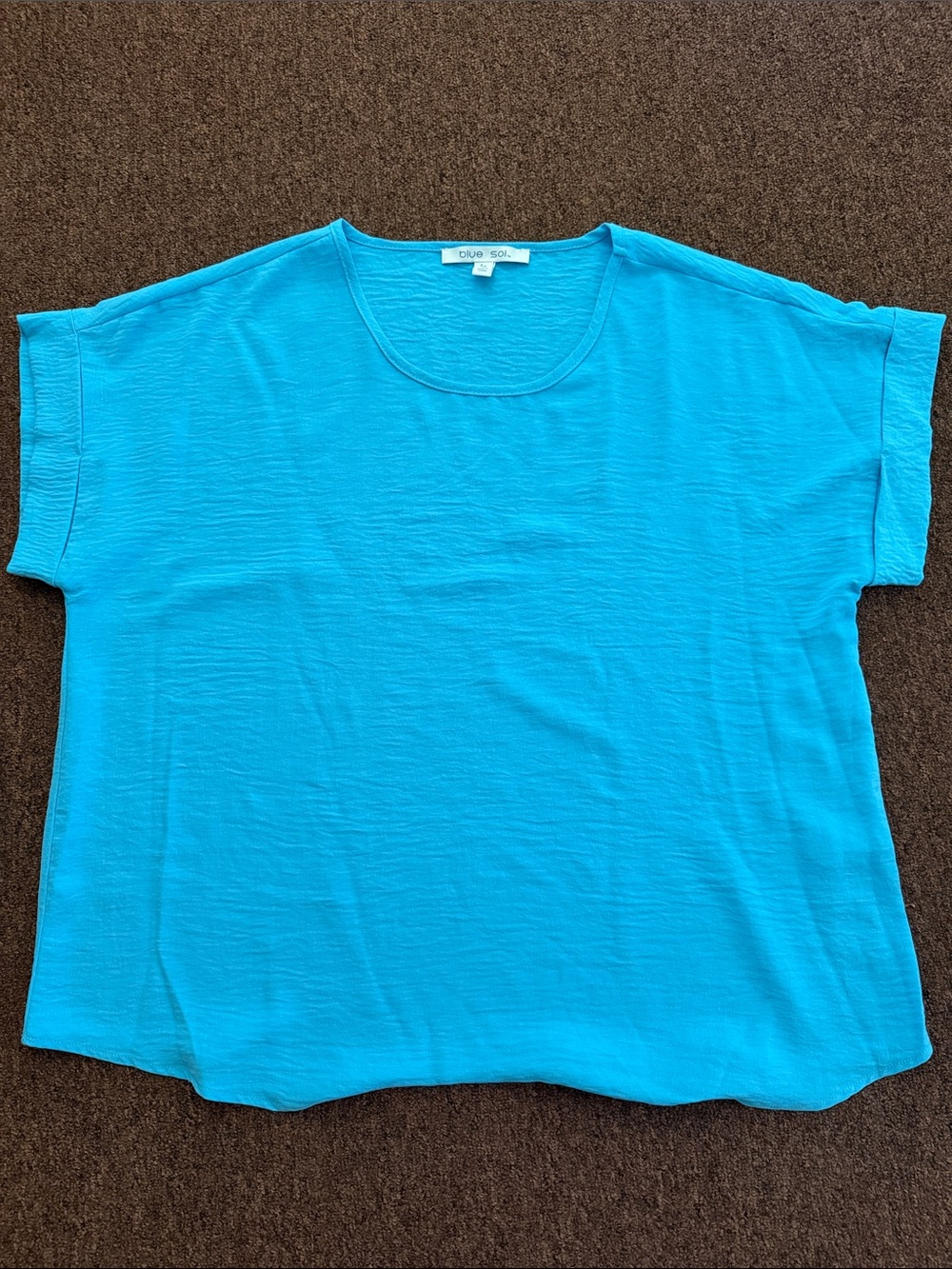 Blue Sol Scoop Neck Short Sleeve Women’s Top